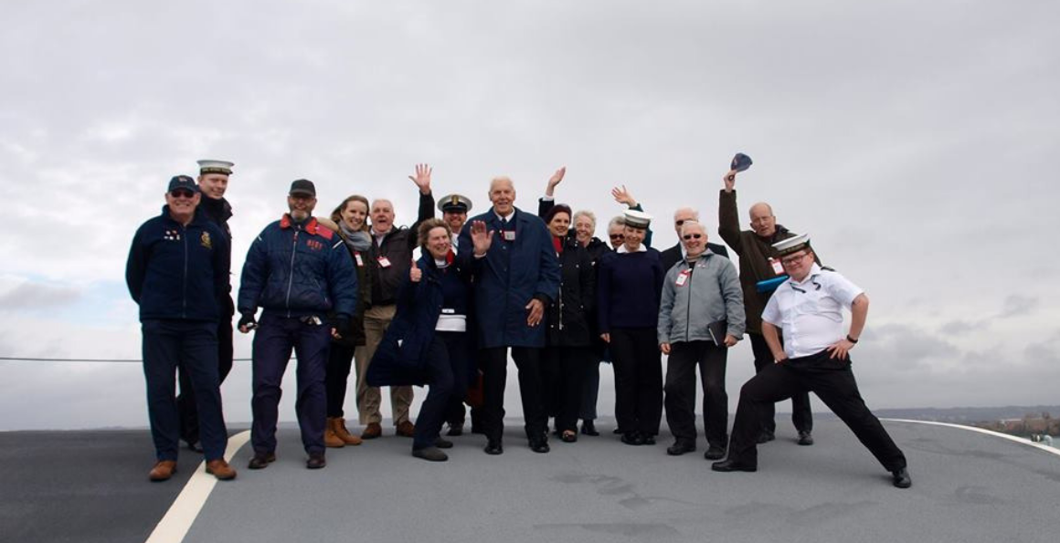 Veterans and Age UK Portsmouth visit HMS Queen Elizabeth