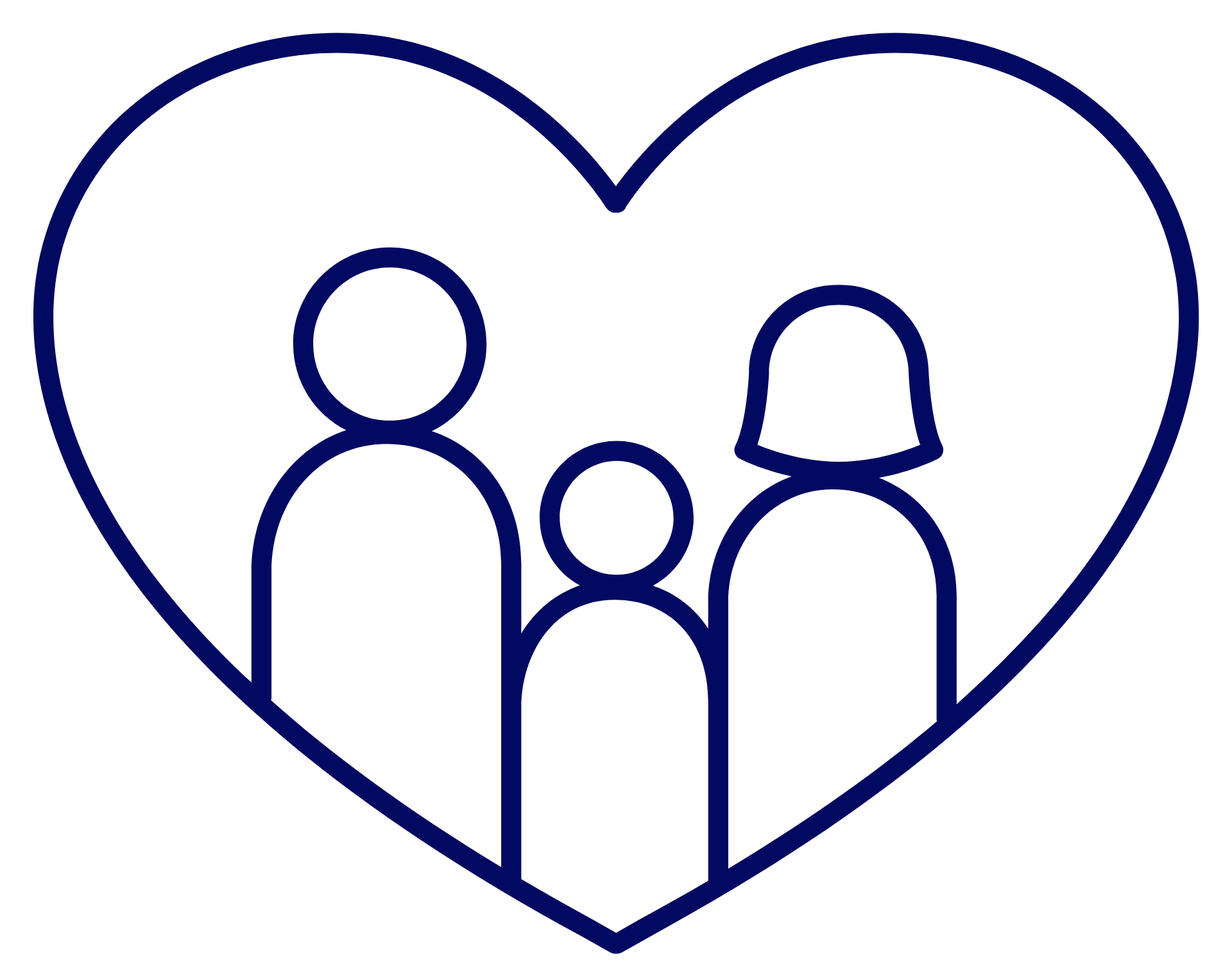 Cartoon image of three people
