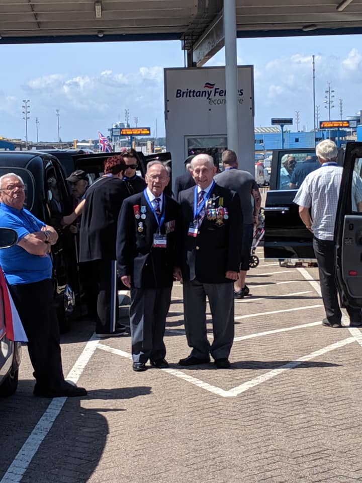 Veterans meet up at Brittany Ferries in Portsmouth