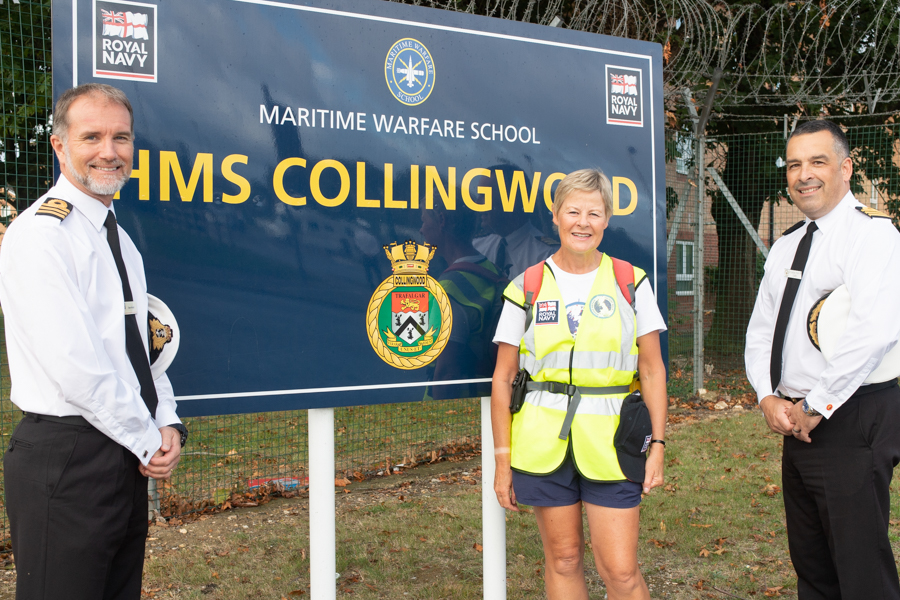 Victory Walker arrives at HMS Collingwood
