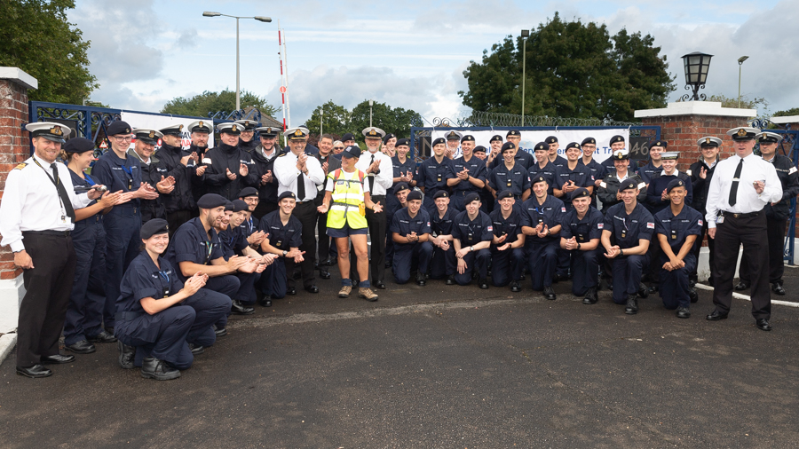 Big welcome at HMS Collingwood