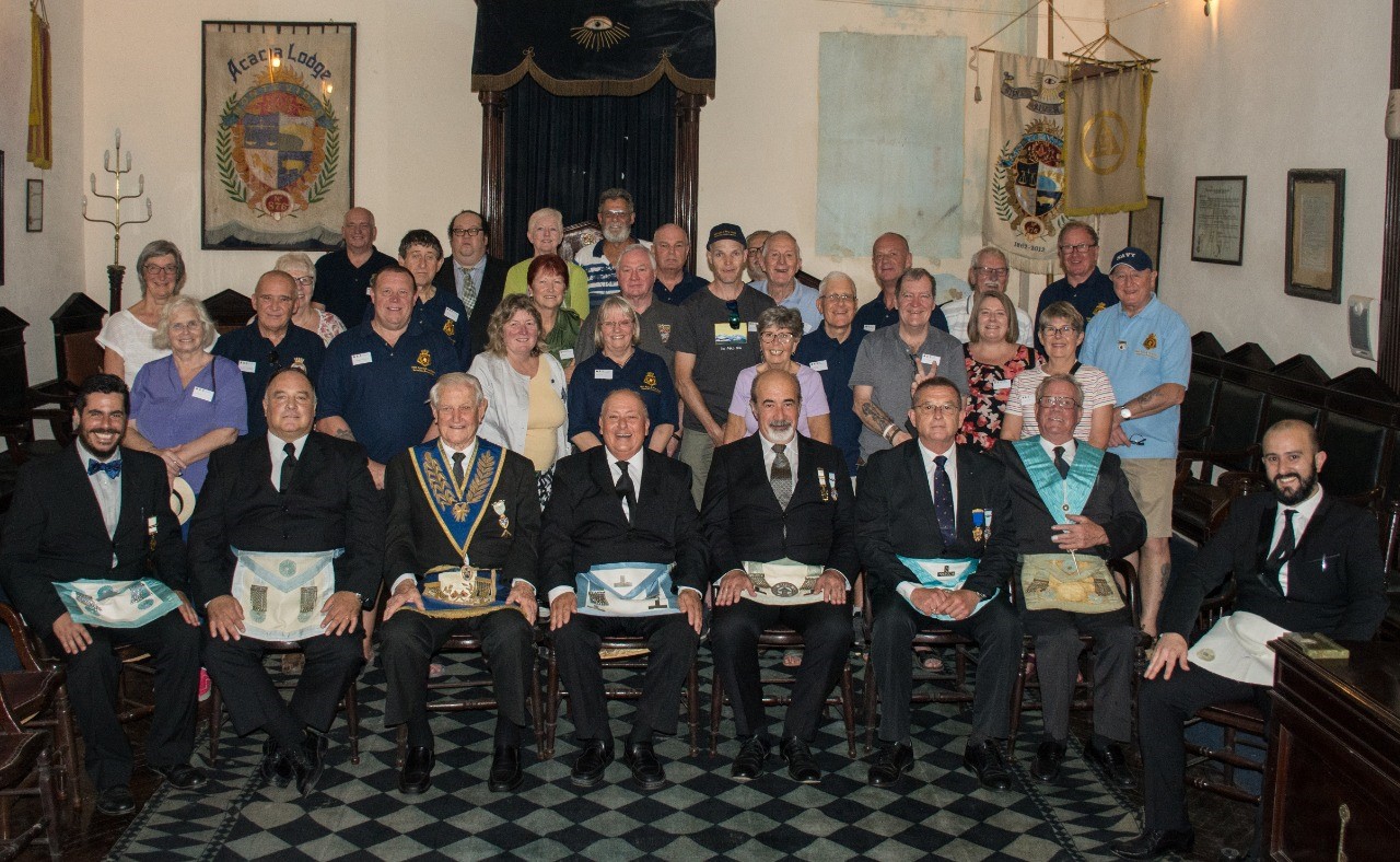 Group of veterans at Silver River masons lodge