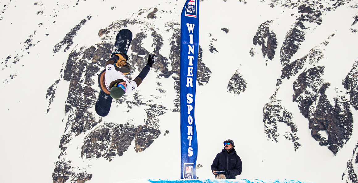 Snowboard backflip