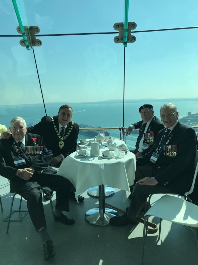 WWII Veterans Visit Spinnaker Tower joined by the Deputy Lord Mayor of Portsmouth