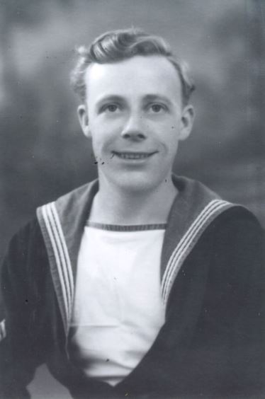 Tom Carter during his time on HMS Bellona