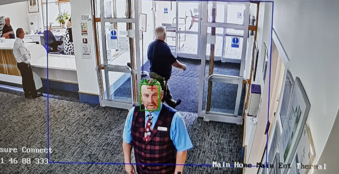 Erskine's thermal imaging system detects small temperature increases in people entering their buildings, ensuring that those with a raised temperature do not enter, reducing the possible risk of COVID-19 transmission.