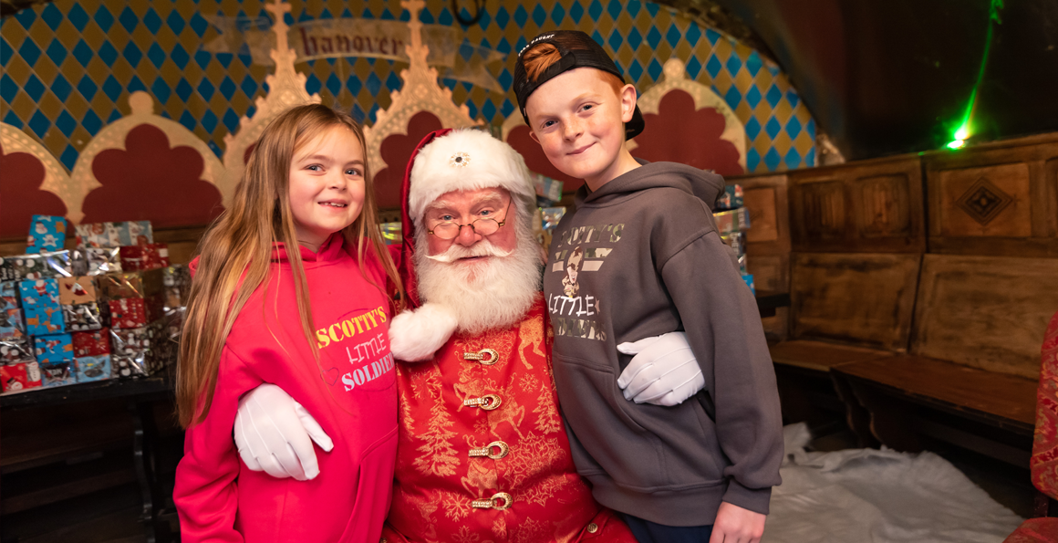 Children meet Father Christmas 