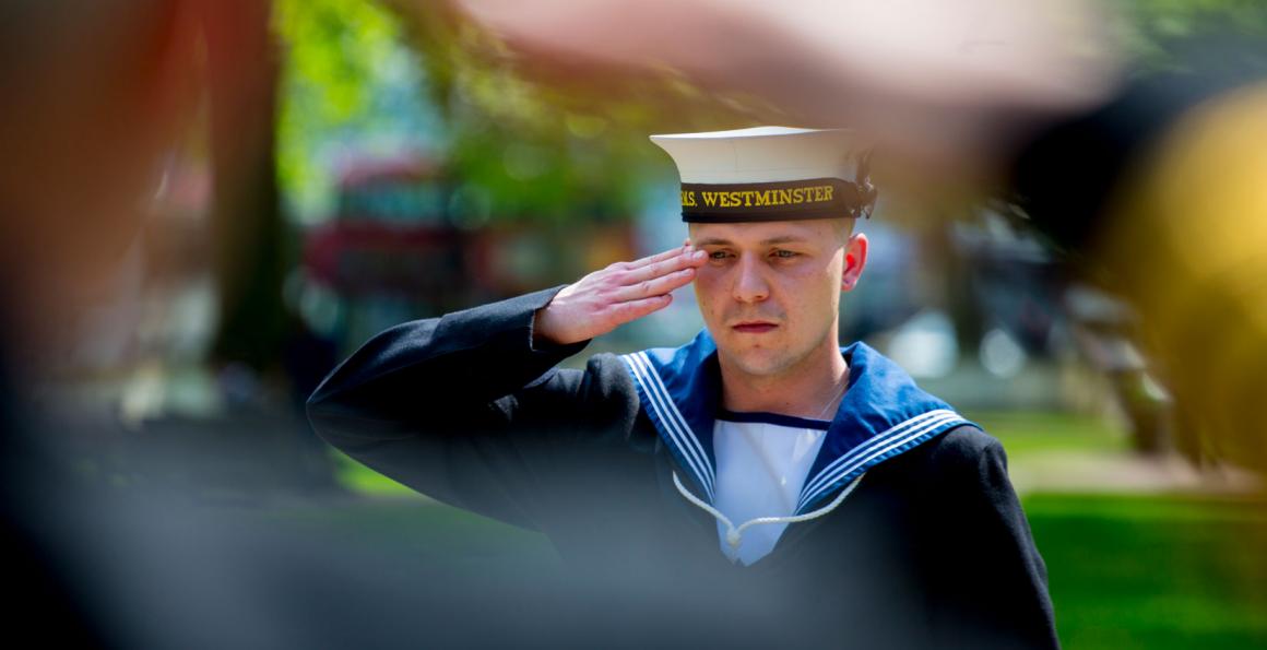 sailor saluting