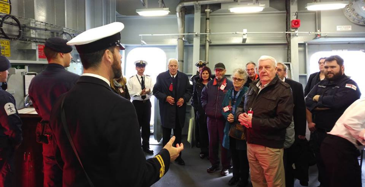 Veterans and Age UK Portsmouth visit HMS Queen Elizabeth