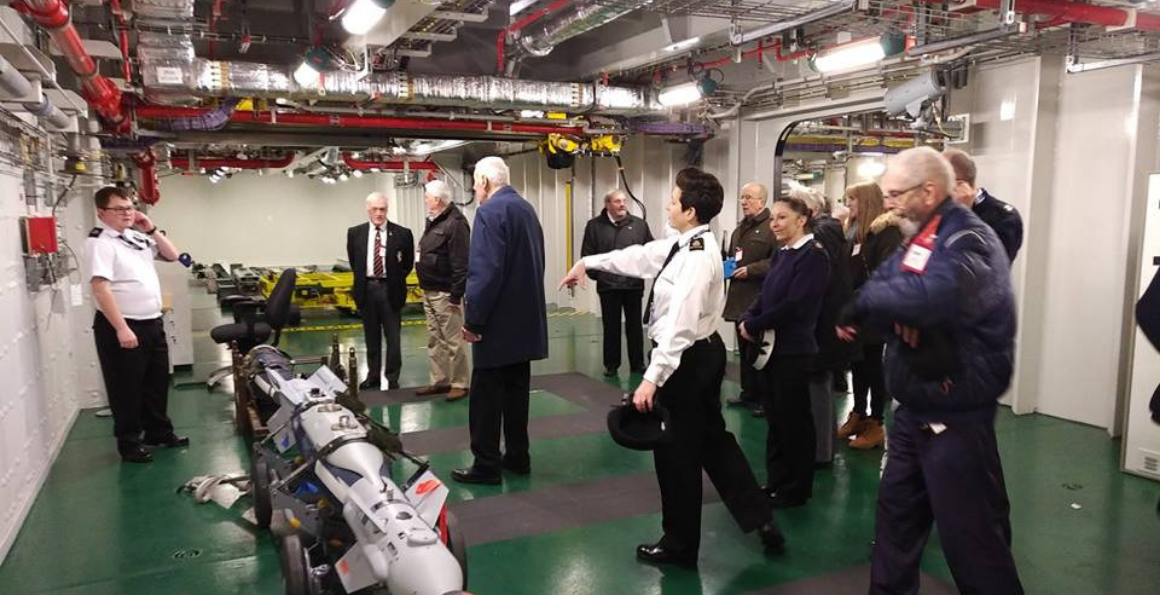 Veterans and Age UK Portsmouth visit HMS Queen Elizabeth