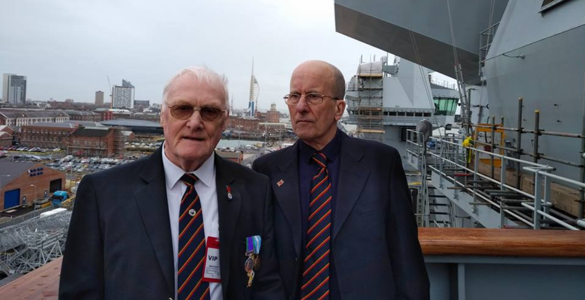 Veterans and Age UK Portsmouth visit HMS Queen Elizabeth