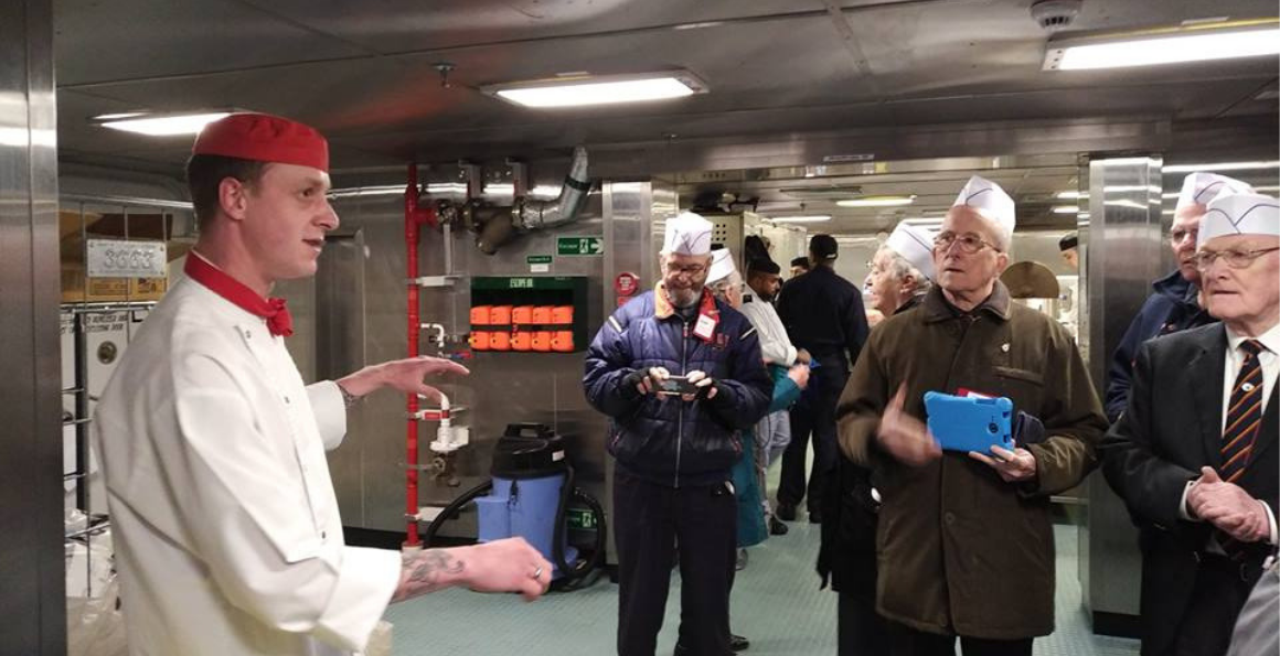 Veterans and Age UK Portsmouth visit HMS Queen Elizabeth