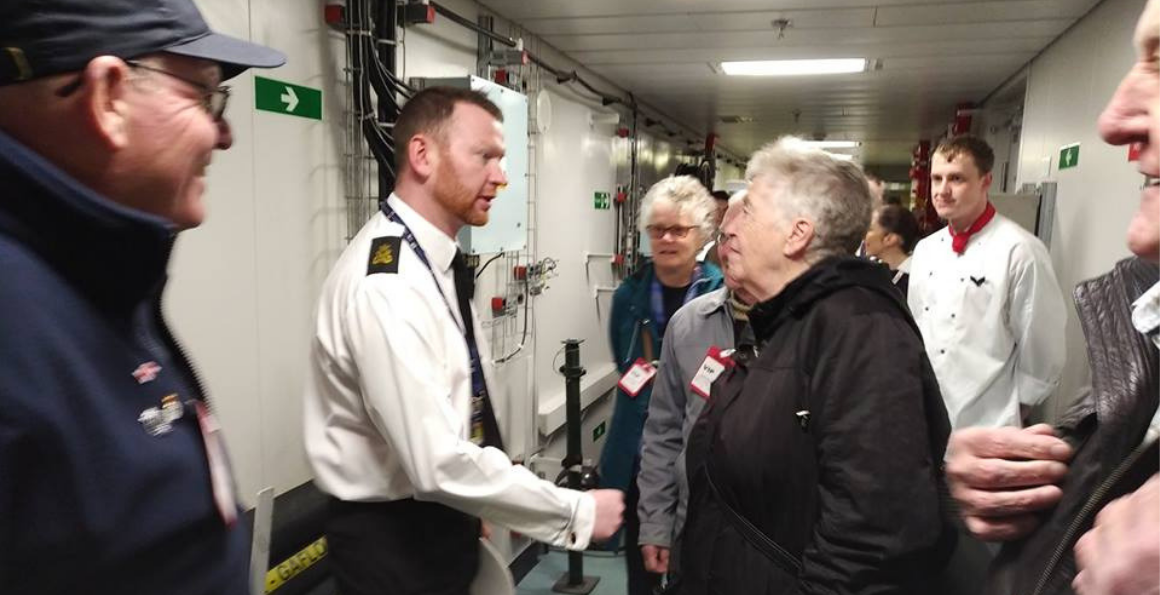 Veterans and Age UK Portsmouth visit HMS Queen Elizabeth