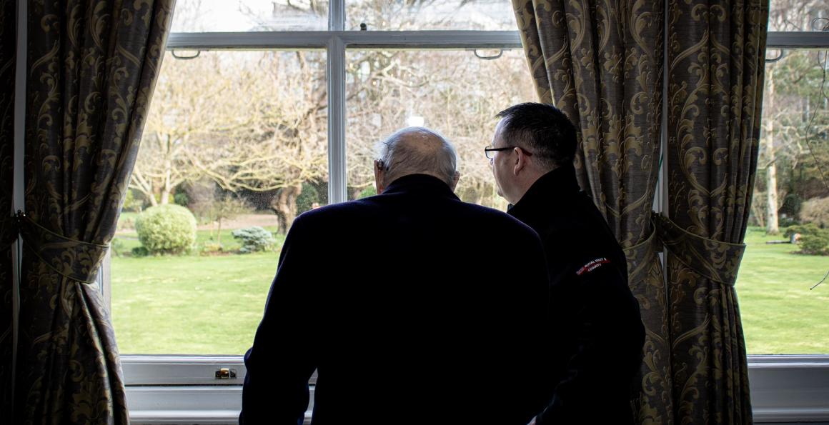 101-year-old WW2 veteran Royal Harland on HMS Prince of Wales