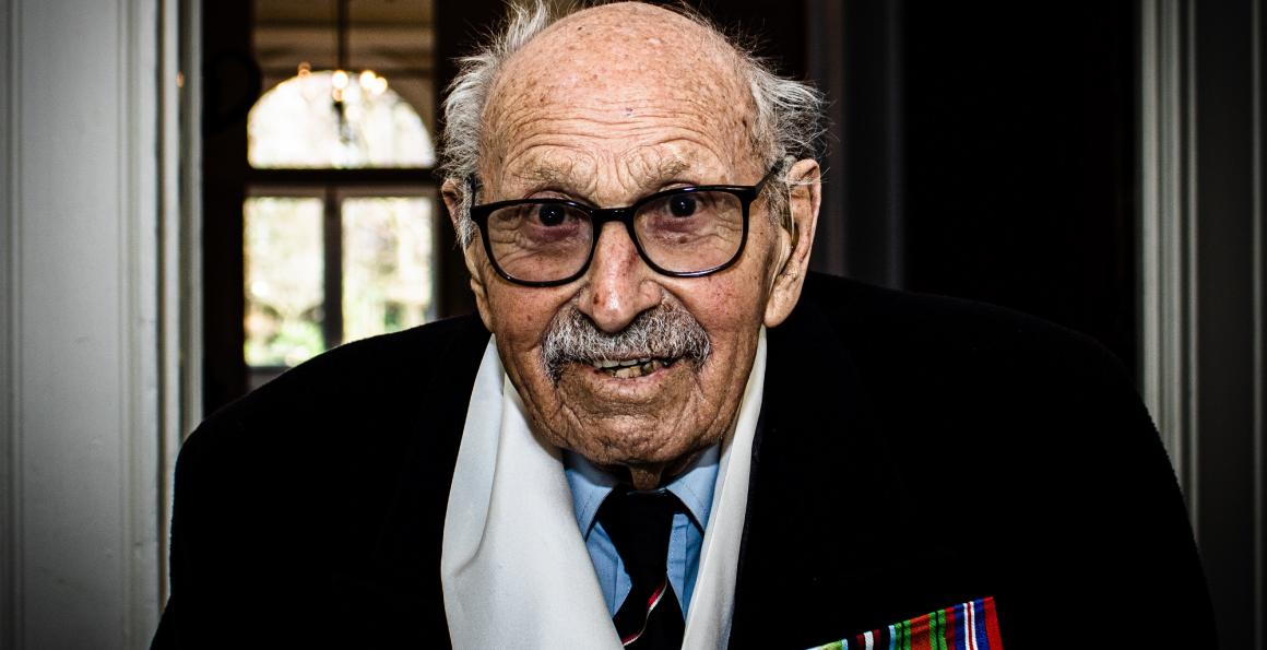 101-year-old WW2 veteran Royal Harland on HMS Prince of Wales