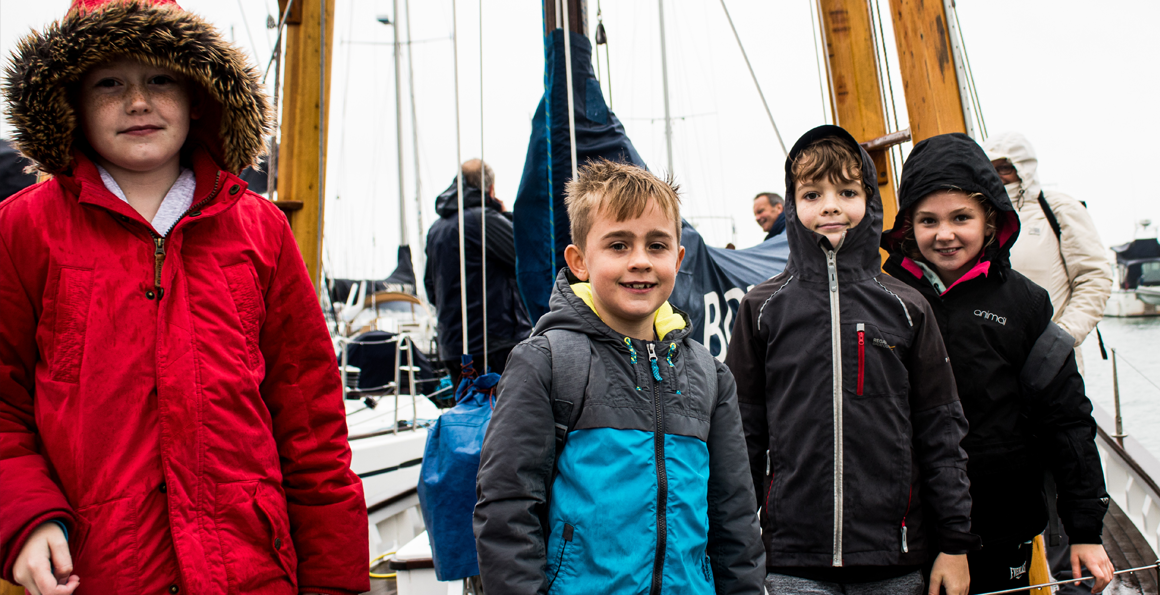 Children on the boat