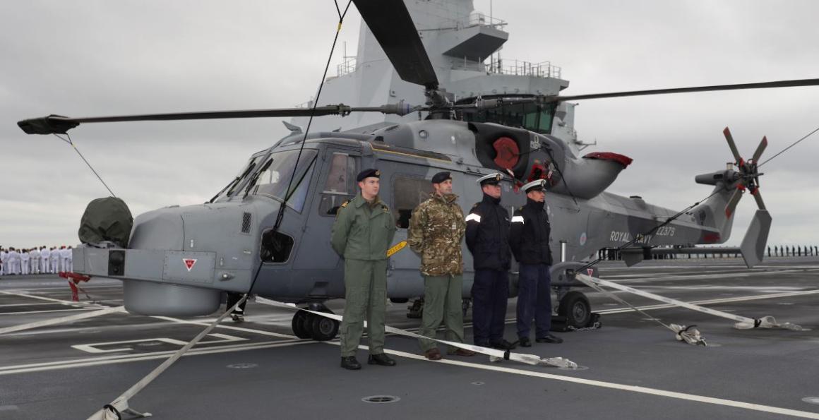 HMS Prince of Wales and Fleet Air Arm who guided her into her homeport