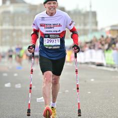 Renowned filmmaker, Chris Terrill Sets World Record for Fastest Marathon on Crutches while raising money for Royal Navy & Royal Marines Charity