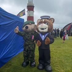 Nelson and Hope for Heroes Mascot
