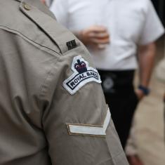 Shoulder patch saying 'Royal Band'