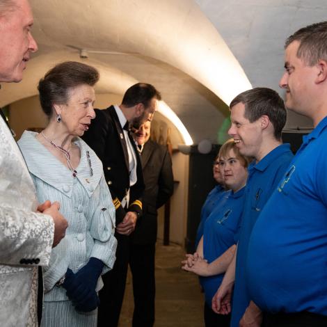 The 4th annual HMS Oardacious Gala, attended by HRH The Princess Royal