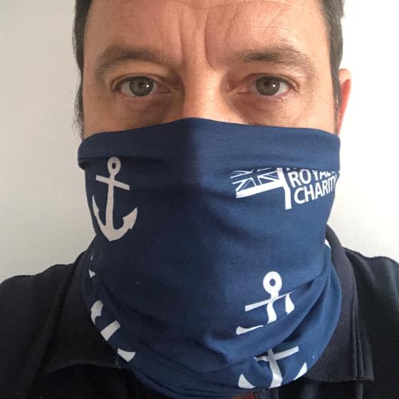 Anchor Pattern Face Cover Snood