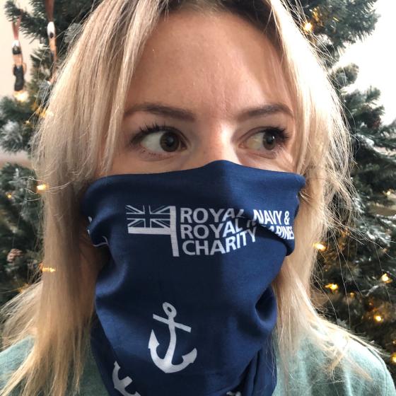 Anchor Pattern Face Cover Snood