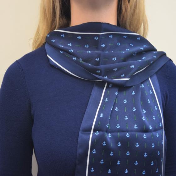 RNRMC Silk Scarf - Blue