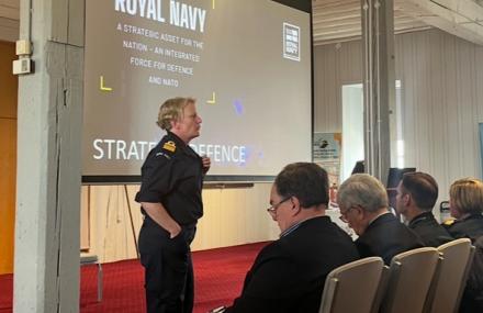 Vice Admiral Jude Terry addresses CONA