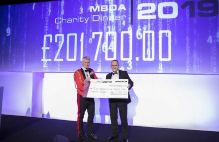 Since it began in 1995, MBDA’s annual Charity Dinner has raised in the region of £2 million for multiple causes