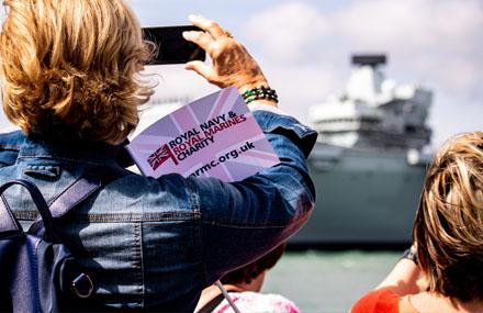 HMS Queen Elizabeth leaving Portsmouth